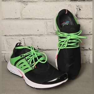 Nike Air Presto Black Green Pink Running Sneakers Size 10